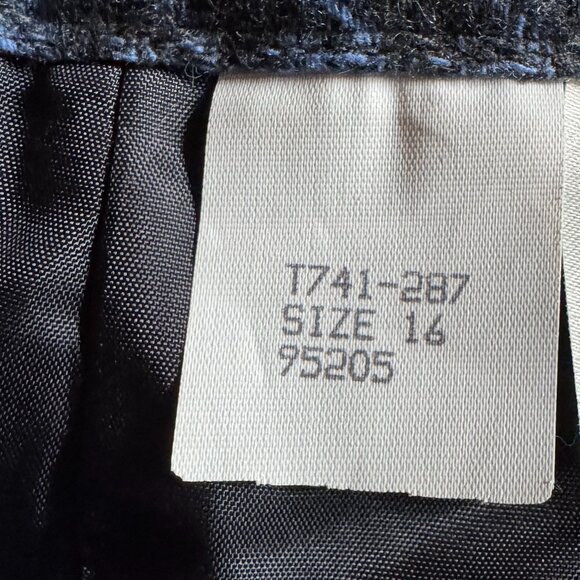 Vintage Pendleton Blue/Black 100% Virgin Wool Lined Pants in Women's 12 - Picture 4 of 11